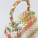 Salvatore Ferragamo Gancini Hand Bag Leather Multicolor Silver Auth LN051V-6