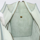 CELINE Luggage Micro Shopper Hand Bag Leather Ivory Gold Tone Auth LN053V-24