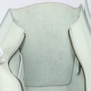 CELINE Luggage Micro Shopper Hand Bag Leather Ivory Gold Tone Auth LN053V-25