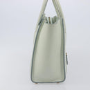 CELINE Luggage Micro Shopper Hand Bag Leather Ivory Gold Tone Auth LN053V-4