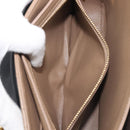 CELINE Chain Shoulder Bag Leather Brown Gold Auth LN054V-22
