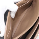 CELINE Chain Shoulder Bag Leather Brown Gold Auth LN054V-23