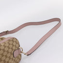 GUCCI GG Canvas Sherry Line Boston Bag 2way Beige Gold Tone 247205 Auth LN056A-15