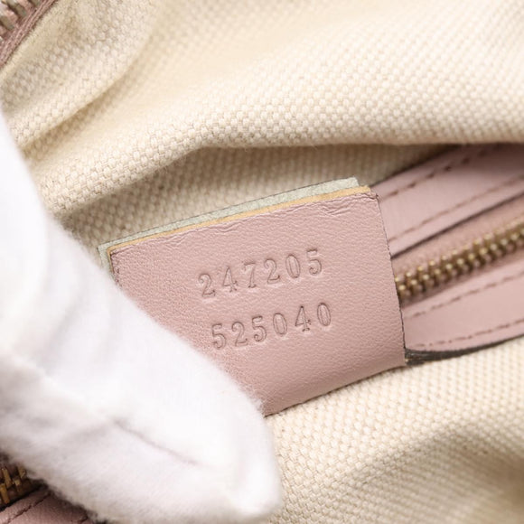 GUCCI GG Canvas Sherry Line Boston Bag 2way Beige Gold Tone 247205 Auth LN056A