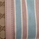 GUCCI GG Canvas Sherry Line Boston Bag 2way Beige Gold Tone 247205 Auth LN056A-9