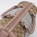 GUCCI GG Canvas Sherry Line Boston Bag 2way Beige Gold Tone 247205 Auth LN056A-6