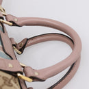 GUCCI GG Canvas Sherry Line Boston Bag 2way Beige Gold Tone 247205 Auth LN056A-14