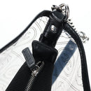 CHANEL Icon Chain Shoulder Bag Vinyl Clear Silver CC Auth LN057M-18