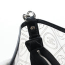 CHANEL Icon Chain Shoulder Bag Vinyl Clear Silver CC Auth LN057M-19