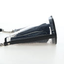 CHANEL Icon Chain Shoulder Bag Vinyl Clear Silver CC Auth LN057M-4