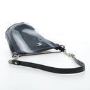 CHANEL Icon Chain Shoulder Bag Vinyl Clear Silver CC Auth LN057M-7