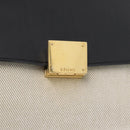 CELINE Trapeze Hand Bag Canvas 2way Orange Gold Tone Auth LN058A-17