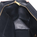 CELINE Trapeze Hand Bag Canvas 2way Orange Gold Tone Auth LN058A-24