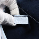 CELINE Shoulder Bag Leather Light Blue Silver Auth LN059A-27