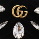 GUCCI GG Marmont Chain Shoulder Bag Velor Black Gold Tone 448065 Auth LN060V-21