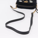 GUCCI GG Marmont Chain Shoulder Bag Velor Black Gold Tone 448065 Auth LN060V-7