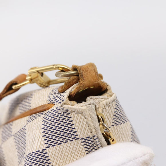 LOUIS VUITTON Damier Azur Eva Shoulder Bag N55214 LV Auth LN062