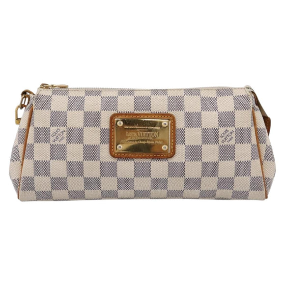 LOUIS VUITTON Damier Azur Eva Shoulder Bag N55214 LV Auth LN062