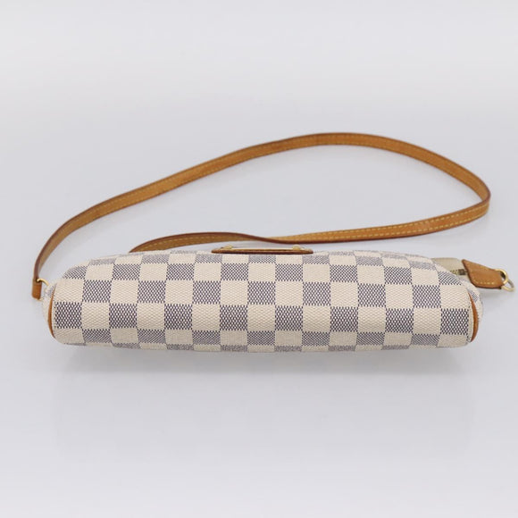 LOUIS VUITTON Damier Azur Eva Shoulder Bag N55214 LV Auth LN062