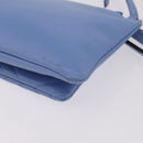 GUCCI GG Marmont Shoulder Bag Leather Light Blue Gold Tone 453878 Auth LN063V-17