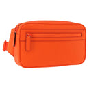 GUCCI GuccissimaGG Waist Bag Leather Orange Silver 771422 Auth LN064V-1