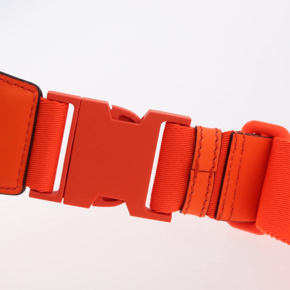 GUCCI GuccissimaGG Waist Bag Leather Orange Silver 771422 Auth LN064V