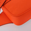 GUCCI GuccissimaGG Waist Bag Leather Orange Silver 771422 Auth LN064V-12