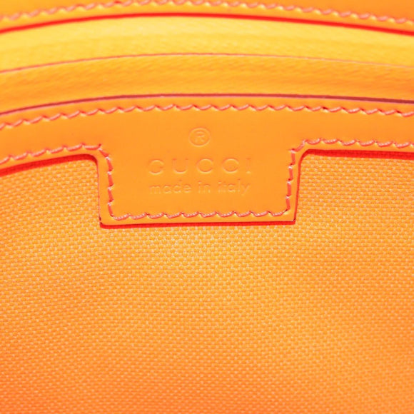 GUCCI GuccissimaGG Waist Bag Leather Orange Silver 771422 Auth LN064V