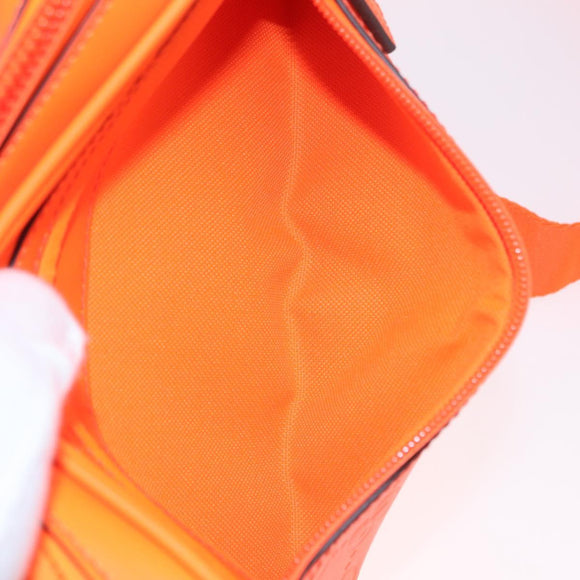 GUCCI GuccissimaGG Waist Bag Leather Orange Silver 771422 Auth LN064V