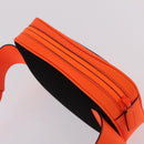 GUCCI GuccissimaGG Waist Bag Leather Orange Silver 771422 Auth LN064V-6