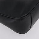 GUCCI Bamboo Shoulder Bag Leather Black Gold Tone 001 1998 1638 Auth LN065-10