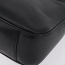 GUCCI Bamboo Shoulder Bag Leather Black Gold Tone 001 1998 1638 Auth LN065-11