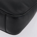GUCCI Bamboo Shoulder Bag Leather Black Gold Tone 001 1998 1638 Auth LN065-13