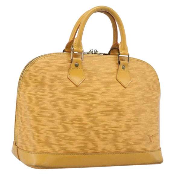 LOUIS VUITTON Epi Alma Hand Bag Tassili Yellow M52149 LV Auth LN067