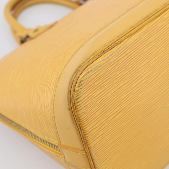 LOUIS VUITTON Epi Alma Hand Bag Tassili Yellow M52149 LV Auth LN067