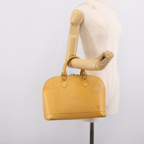 LOUIS VUITTON Epi Alma Hand Bag Tassili Yellow M52149 LV Auth LN067