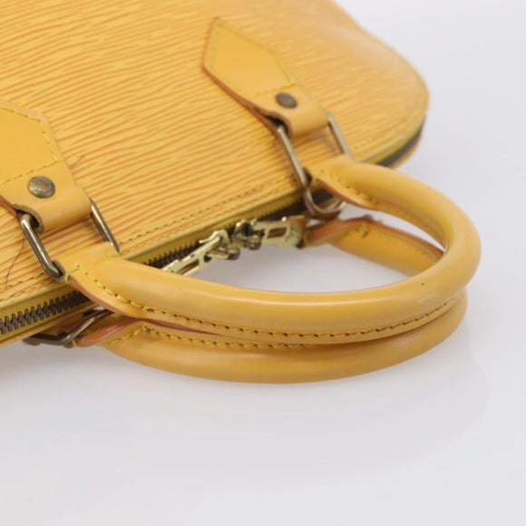 LOUIS VUITTON Epi Alma Hand Bag Tassili Yellow M52149 LV Auth LN067
