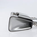 Balenciaga Hour Glass Hand Bag Leather 2way Silver 592833 Auth LN068A-3