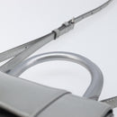 Balenciaga Hour Glass Hand Bag Leather 2way Silver 592833 Auth LN068A-14