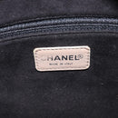 CHANEL Choco Bar Hand Bag Patent Yellow Silver CC Auth LN069-22