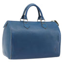 LOUIS VUITTON Epi Speedy 30 Hand Bag Toledo Blue M43005 LV Auth LN070-1