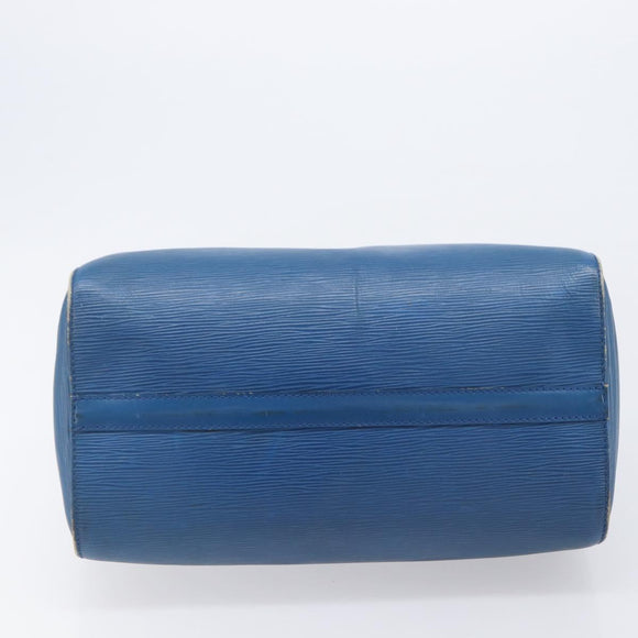 LOUIS VUITTON Epi Speedy 30 Hand Bag Toledo Blue M43005 LV Auth LN070