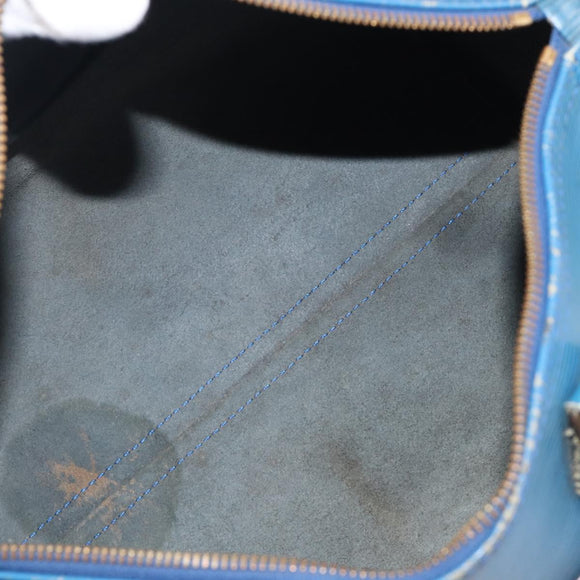 LOUIS VUITTON Epi Speedy 30 Hand Bag Toledo Blue M43005 LV Auth LN070