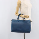 LOUIS VUITTON Epi Speedy 30 Hand Bag Toledo Blue M43005 LV Auth LN070-31