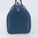 LOUIS VUITTON Epi Speedy 30 Hand Bag Toledo Blue M43005 LV Auth LN070-3