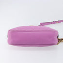 GUCCI GG Marmont Chain Shoulder Bag Leather Pink Gold Tone 447632 Auth LN071A-5