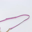 GUCCI GG Marmont Chain Shoulder Bag Leather Pink Gold Tone 447632 Auth LN071A-14