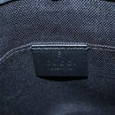 GUCCI GG Supreme Sherry Line Shoulder Bag PVC Black Silver 523599 Auth LN073V-23