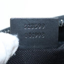 GUCCI GG Supreme Sherry Line Shoulder Bag PVC Black Silver 523599 Auth LN073V-11