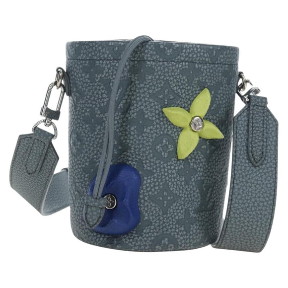 LOUIS VUITTON Taurillon Monogram Climbing Chalk Nano Bag Gray M81572 LN075SAM